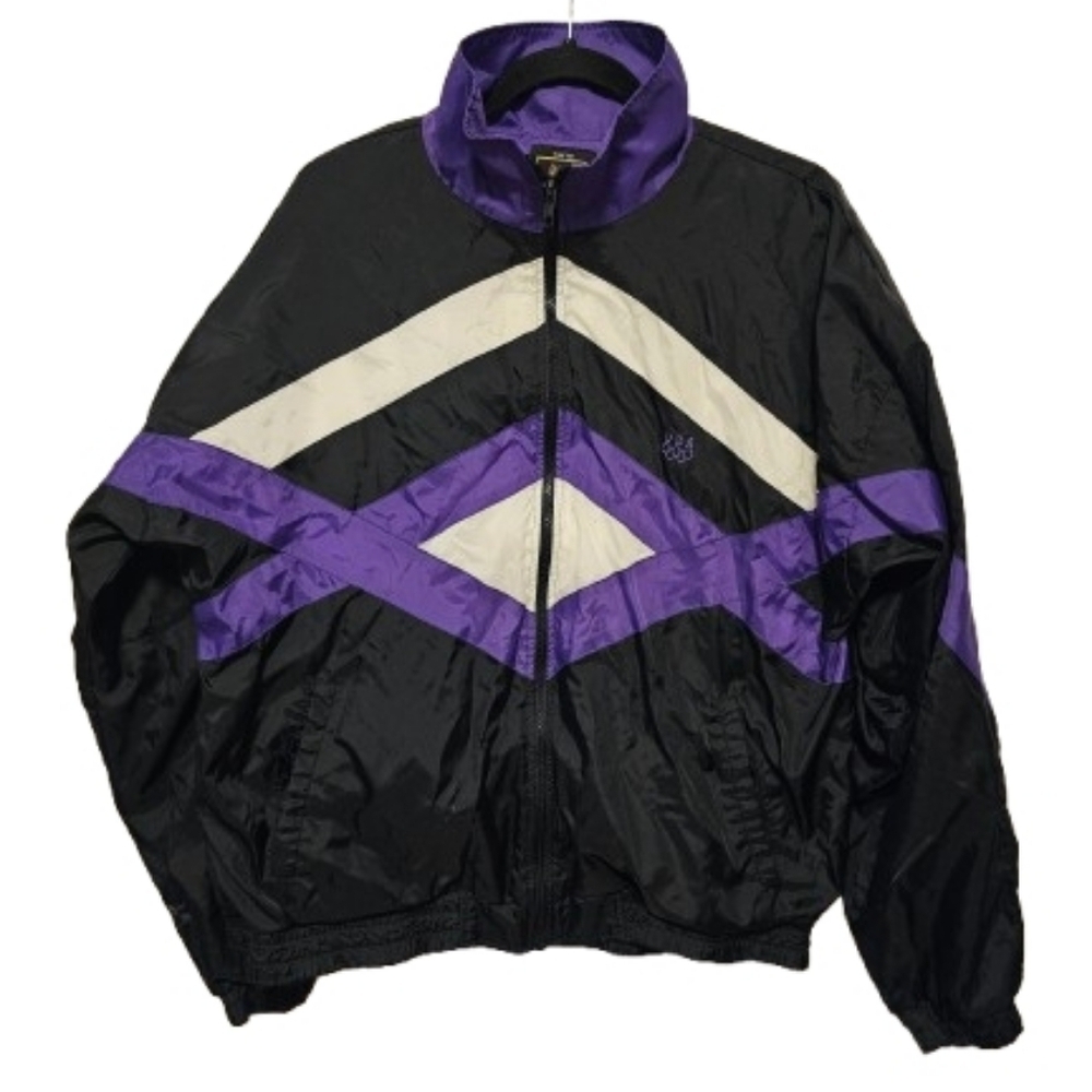 Vintage USA Olympics Black and Purple Jacket Size Large *Spot on sleeve, see pic